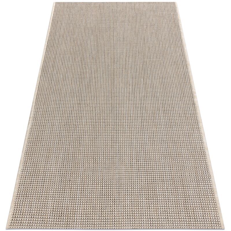 Carpet sizal floorlux 20580 plain, flat, one colour - champagne / taupe beige 160x230 cm