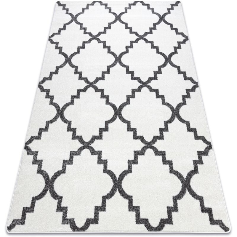 Rugsx - Carpet SKETCH - F343 cream/grey trellis White 200x290 cm
