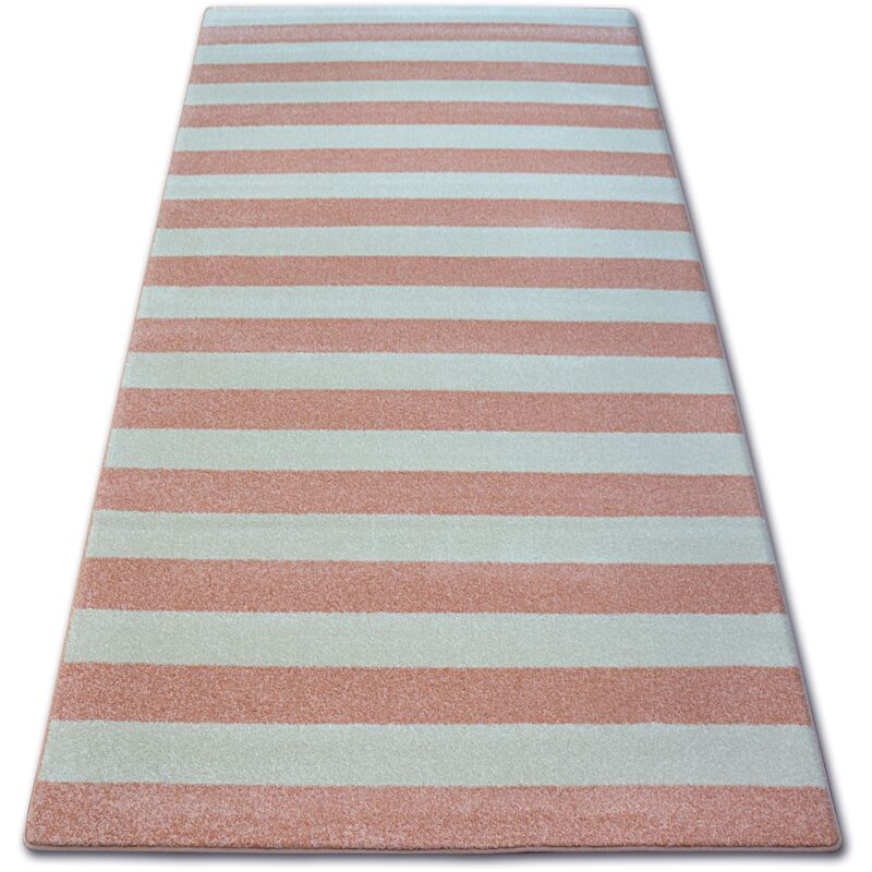 Rugsx - Carpet sketch - F758 pink/cream - Strips pink 160x220 cm