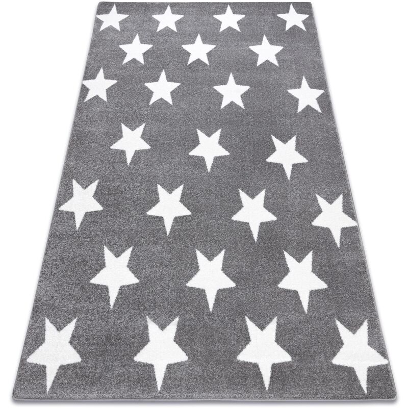 Rugsx - Carpet SKETCH - FA68 grey/cream - Stars Shades of grey and silver 160x220 cm