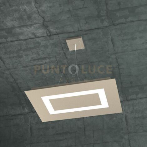 CARPET SOSPENSIONE RETTANGOLARE PICCOLA 4+1 LUCI BIEMISSIONE SABBIA 1137-SRP+1-SA
