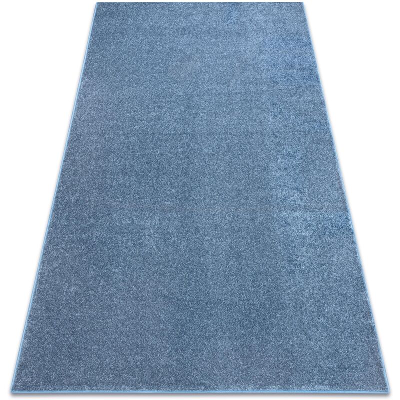 Rugsx - Carpet wall-to-wall santa fe blue 74 plain, flat, one colour blue 250x350 cm