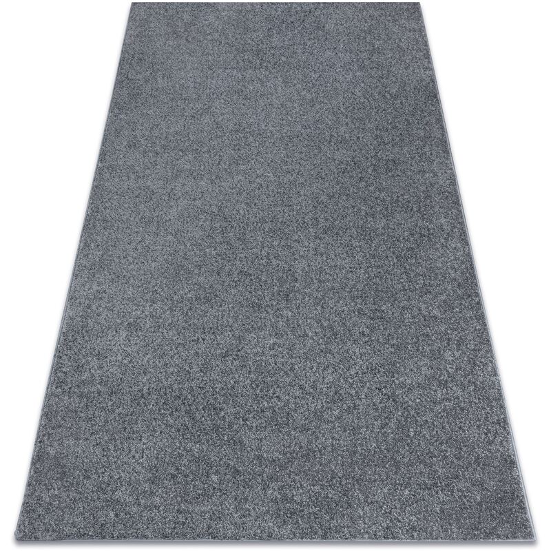 Carpet wall-to-wall SANTA FE grey 97 plain, flat, one colour grey 200x350 cm