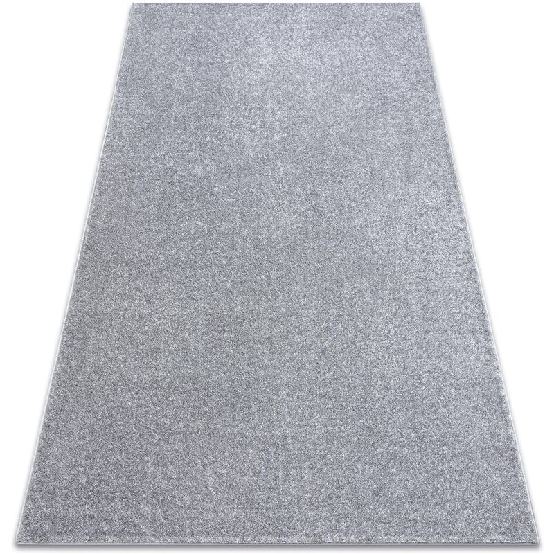 Rugsx - Carpet wall-to-wall santa fe silver 92 plain, flat, one colour grey 150x350 cm