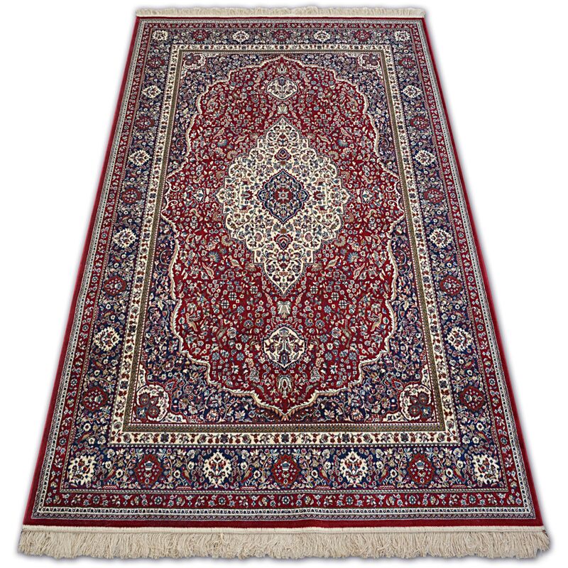 Carpet WINDSOR 12808 ROSETTE FRINGE TRADITIONAL red red 160x230 cm