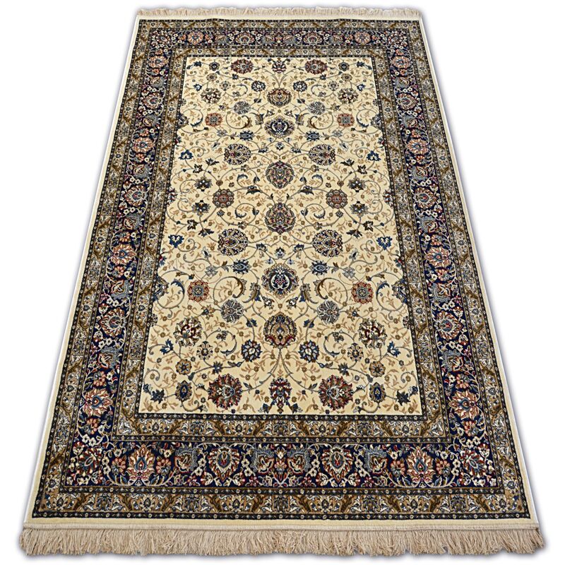 Rugsx - Carpet windsor 22933 jacquard ivory - Frame beige 120x170 cm