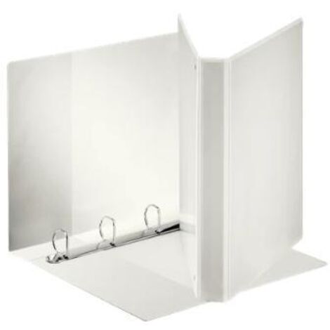 Carpeta canguro 4 anillas mixtas 25mm esselte a4 plastico blanca
