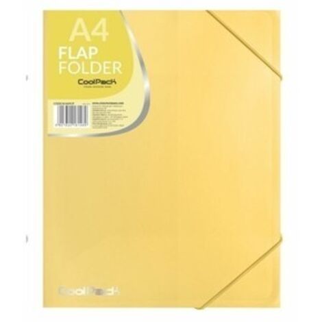 Carpeta elástica Coolpack A4 - Amarillo pastel - Organización de documentos