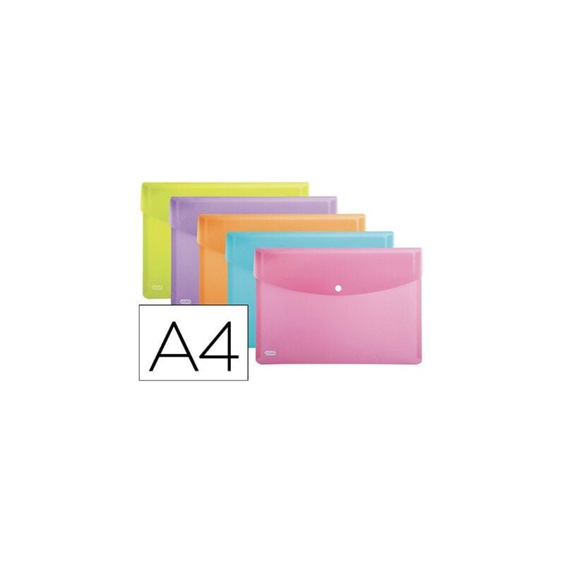 

Elba - sobres con broche urban pp a4 colores surtidos -5u-