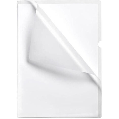 Carpeta esselte dossier uñero plastico folio transparente 110 micras (pack de 100 uds.)