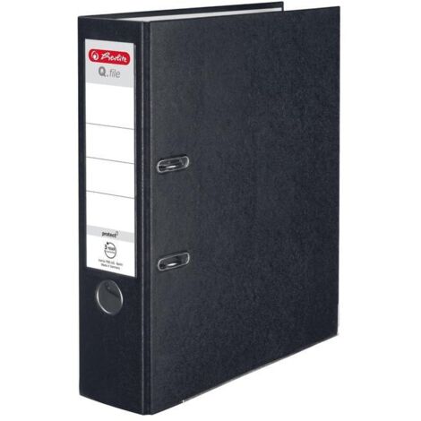 Carpeta Herlitz A4/80 mm negra