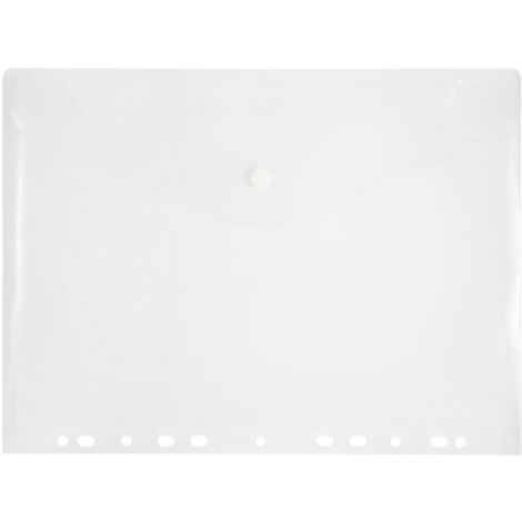 Carpeta PENMATE PP A4 con perforaciones - Transparente, duradera