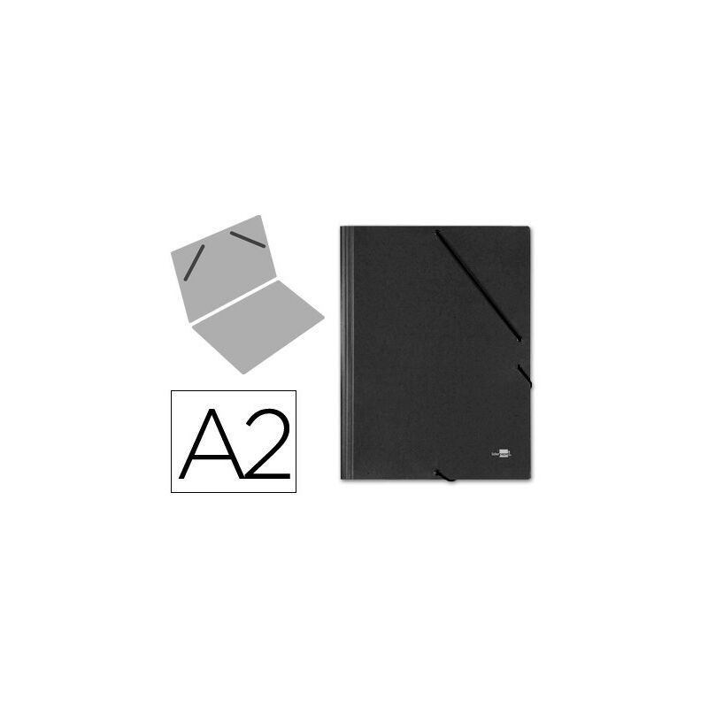 

Carpeta planos a2 carton gofrado n 12 negro - Liderpapel