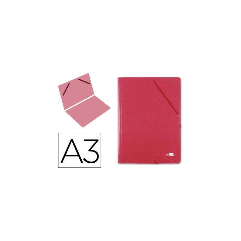 

Carpeta planos a3 carton gofrado n 12 rojo - Liderpapel