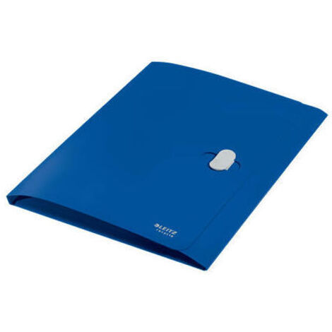 CARPETA POLIPROPILENO 3 SOLAPAS Y CIERRE BROCHE GIRATORIO A4 RECYCLE AZUL LEITZ 46220035
