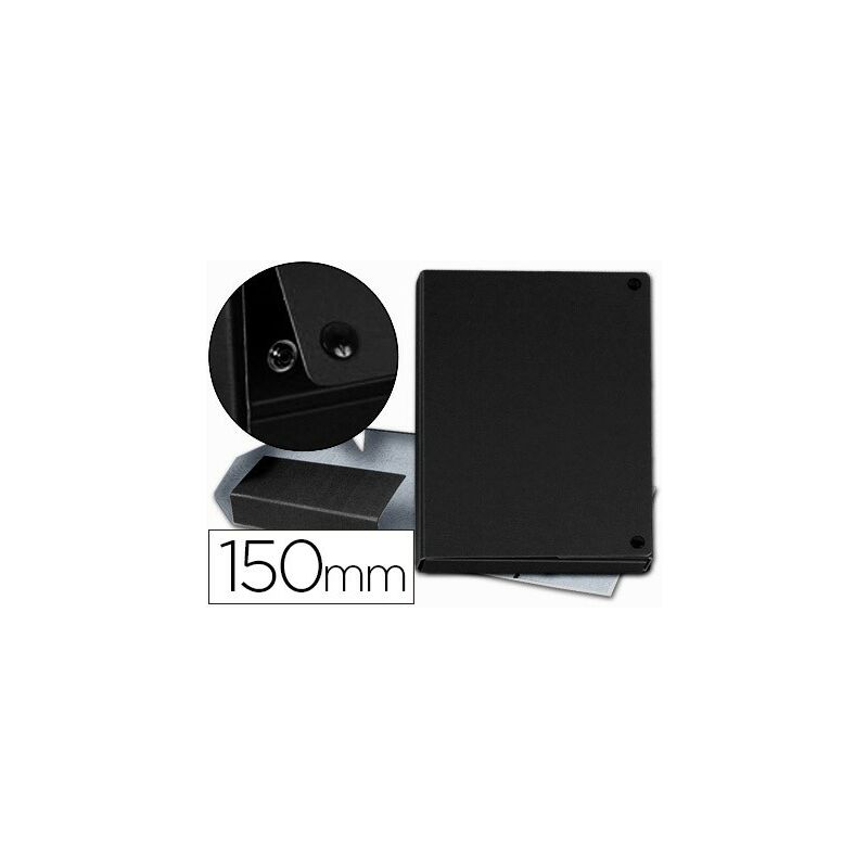 

Genérica - Pardo carpeta de proyectos 15cm montada carton compacto folio broche negro