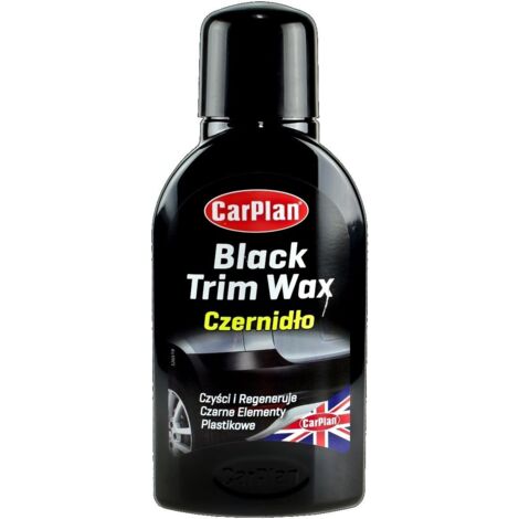CARPLAN STRONG DRESSING BLACKING NOIR POUR PARE-CHOCS RÉNOVATION PLASTIQUE