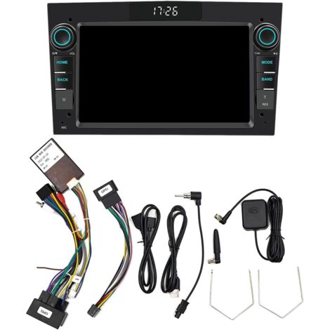 Carplay Car Stereo Bluetooth 5.1, schermo Carplay per auto da 7 pollici con display LED, GPS, navigazione FM Schermo Carplay con controllo vocale (nero)