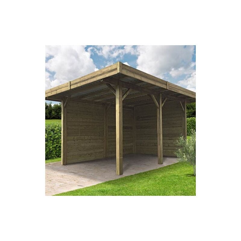 Carport 4064 x 5064 mm avec parois