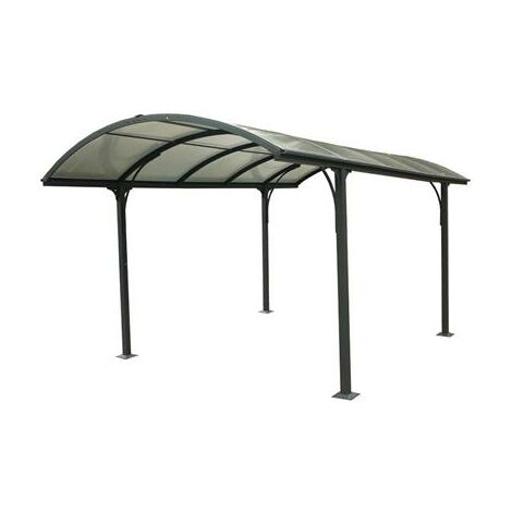 Carport aluminium toit 1/2 rond 14.62 m2