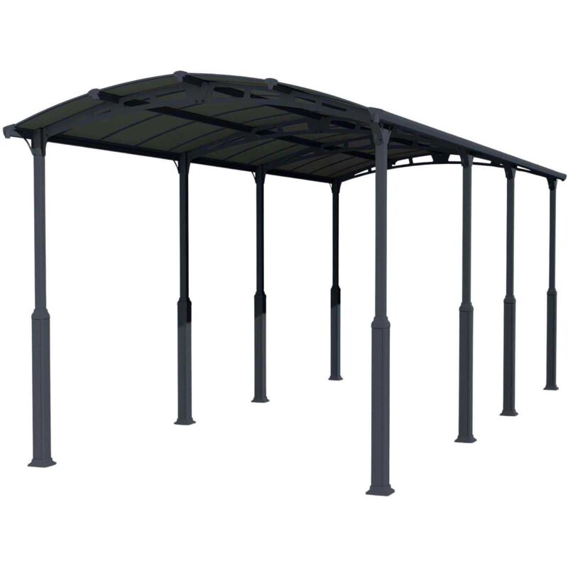Palram - Carport spécial camping-car en aluminium et polycarbonate Alpine 8.63 x 3.52 m