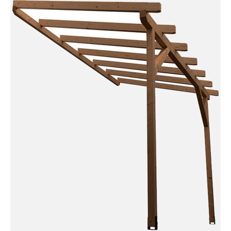 Carport en bois pour voiture VALANGO