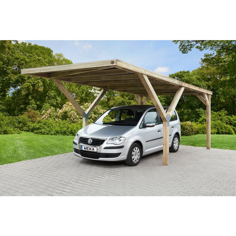 Carport en Y simple pour voiture, sans toit. - Weka