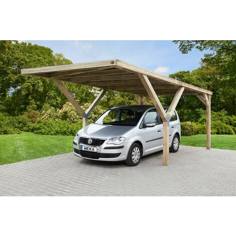 Carport en Y 612 simple, disponible en différents types de couverture de toit.