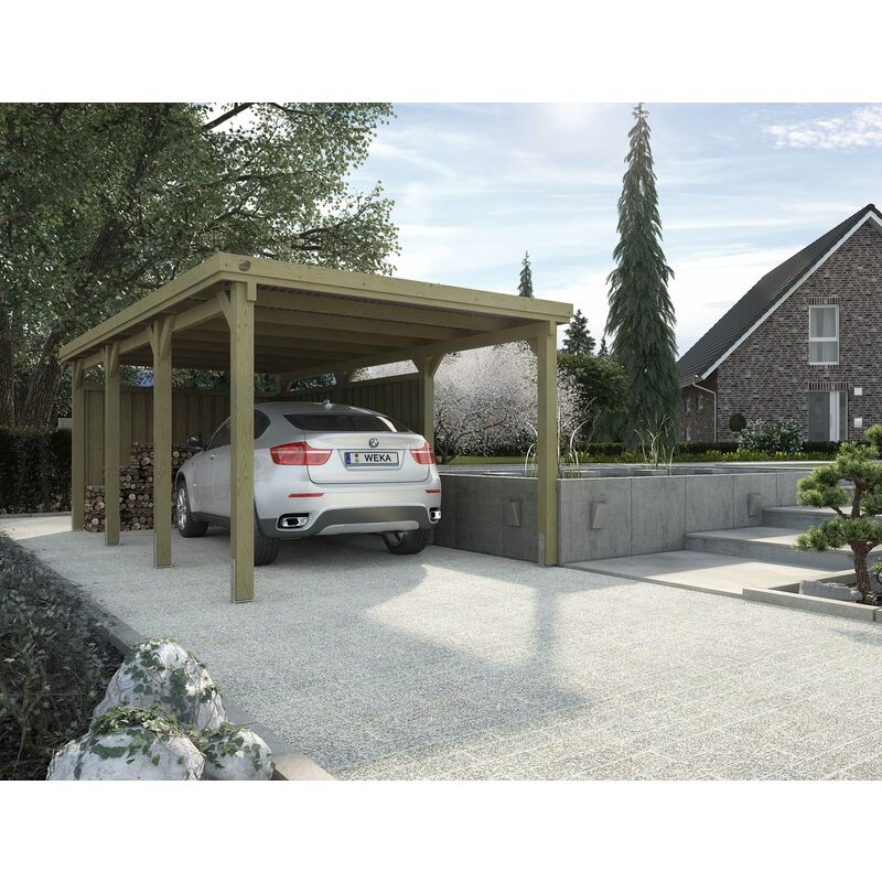 Carport T2 pour voiture avec toit PVC. - Weka