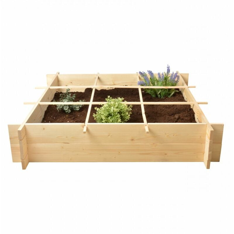 Potager un mètre carré en bois