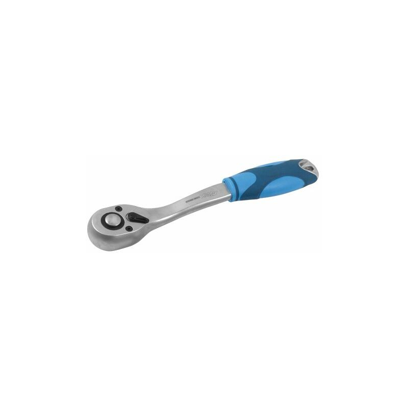 

Ferrestock FSKSOC012 Llave de carraca de 1/2', fabricada en acero al cromo vanadio, trinquete de gran tamaño con 72 dientes, sistema de cambio de