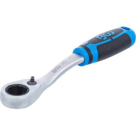 Carraca reversible pasante  salida hexagonal 19 mm