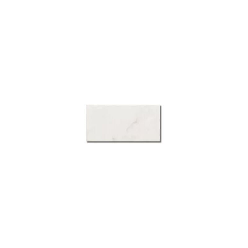 Carrelage mur effet marbre blanc brillant 7,5X15 cm carrara (vendupar boite de 0,50m2)