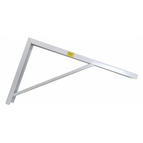 Carré EDM robuste en acier blanc 30x50cm