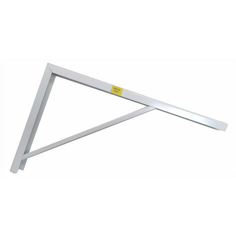 Carré EDM robuste en acier blanc 30x50cm
