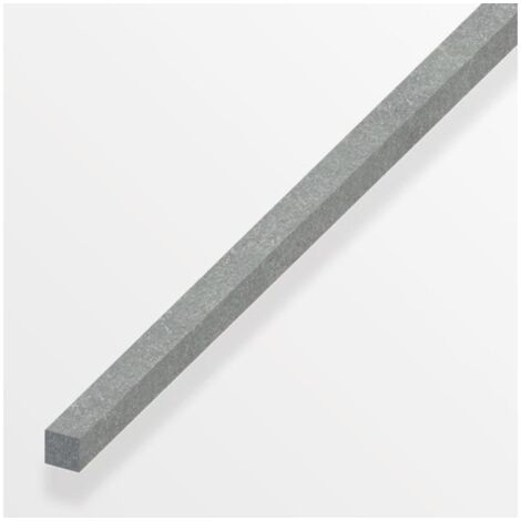 Carré Plein Acier Brut, L.1 M X L.0.8 Cm X H.0.8 Cm