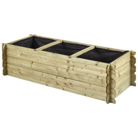 CERLAND Carré potager en bois 214L - Basil