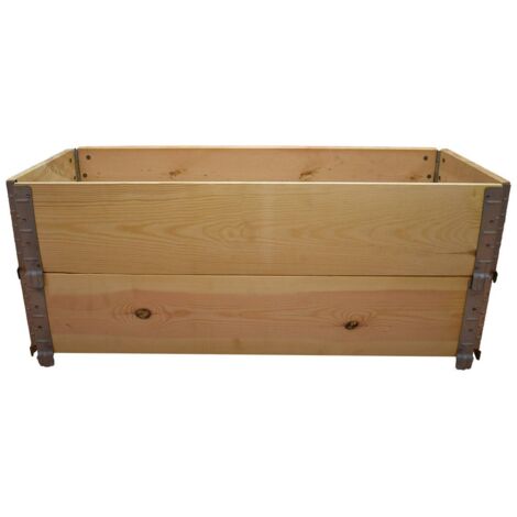 Carré potager en bois naturel 1000x400mm hauteur 390mm