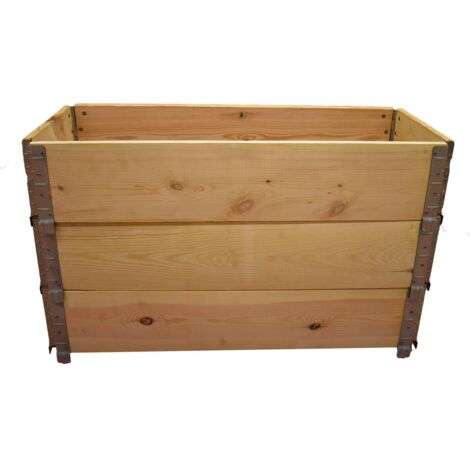 Carré potager en bois naturel 1000x400mm hauteur 585mm