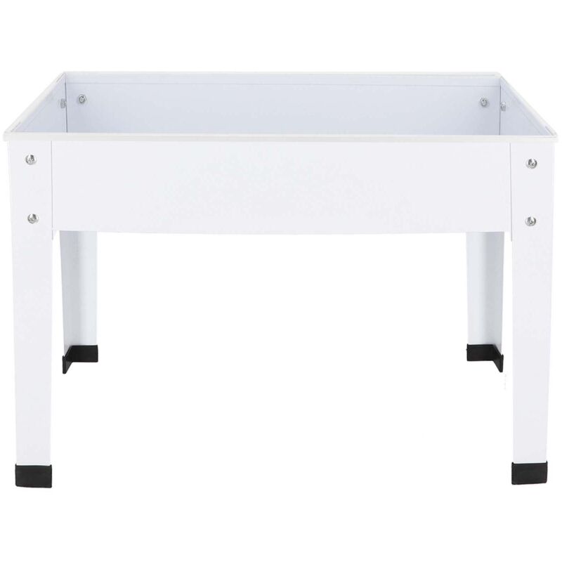 Carré potager en métal blanc 62 x 29 x 45 cm