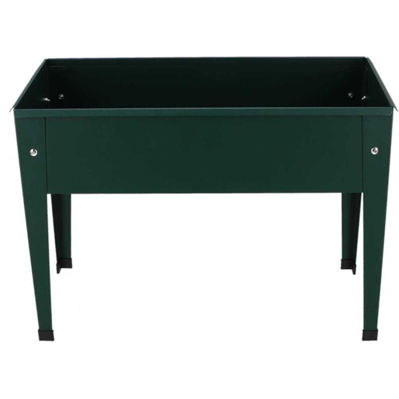 Carré potager en métal vert 62 x 29 x 45 cm