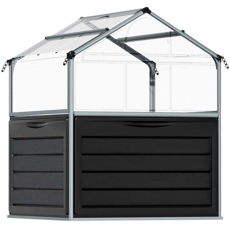 Palram - Mini-serre de jardin en aluminium et polycarbonate Plant-Inn