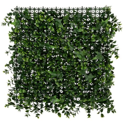 Carré végétal herbe Izy vert 50x50cm - Atmosphera créateur d'intérieur