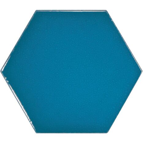 Carreau bleu électrique 12.4x10.7cm SCALE HEXAGON ELECTRIC BLUE 23836 - 0.50m²
