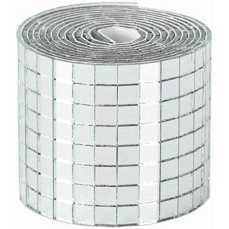 Carreau de miroir mosaïque 12 pcs Argent 100 x 4 cm Verre CFW46884