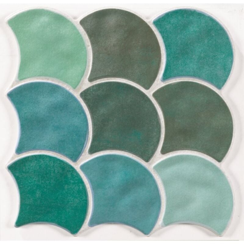 Carreau écaille vert 30x30 scale garden - 0.85m²