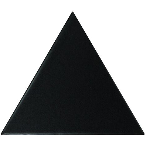 Carreau noir mat 10.8x12.4cm SCALE TRIANGOLO BLACK MATT - 0.20m²