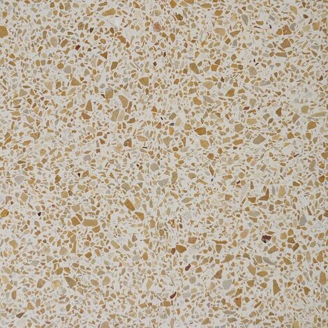 Carreau terrazzo véritable pleine masse Jaune orangé 40x40 cm ref PP15 - 0.80m²