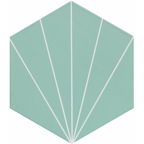 Carreau tomette bleu dandelion 33x28.5 VENUS Aqua - 1m²