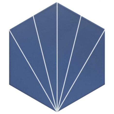 Carreau tomette bleu dandelion 33x28.5 VENUS Indigo - 1m²